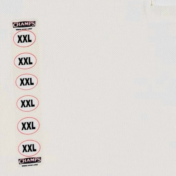 NWT Champs Men's Whisper Sesame Beige Polo Shirt Size XXL Short Sleeve - Picture 6 of 9